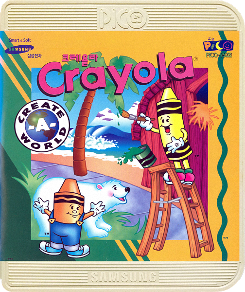 Crayola Crayons: Create a World box art for Sega Pico